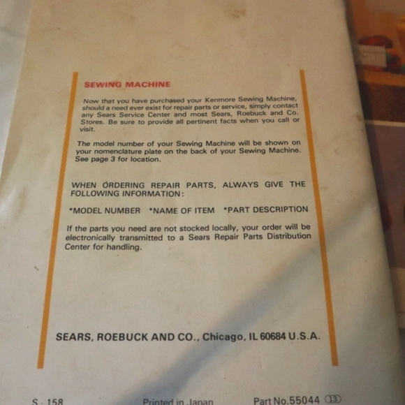 Kenmore Sewing and Singer Vintage manuals - Picture 7 of 16